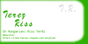terez riss business card